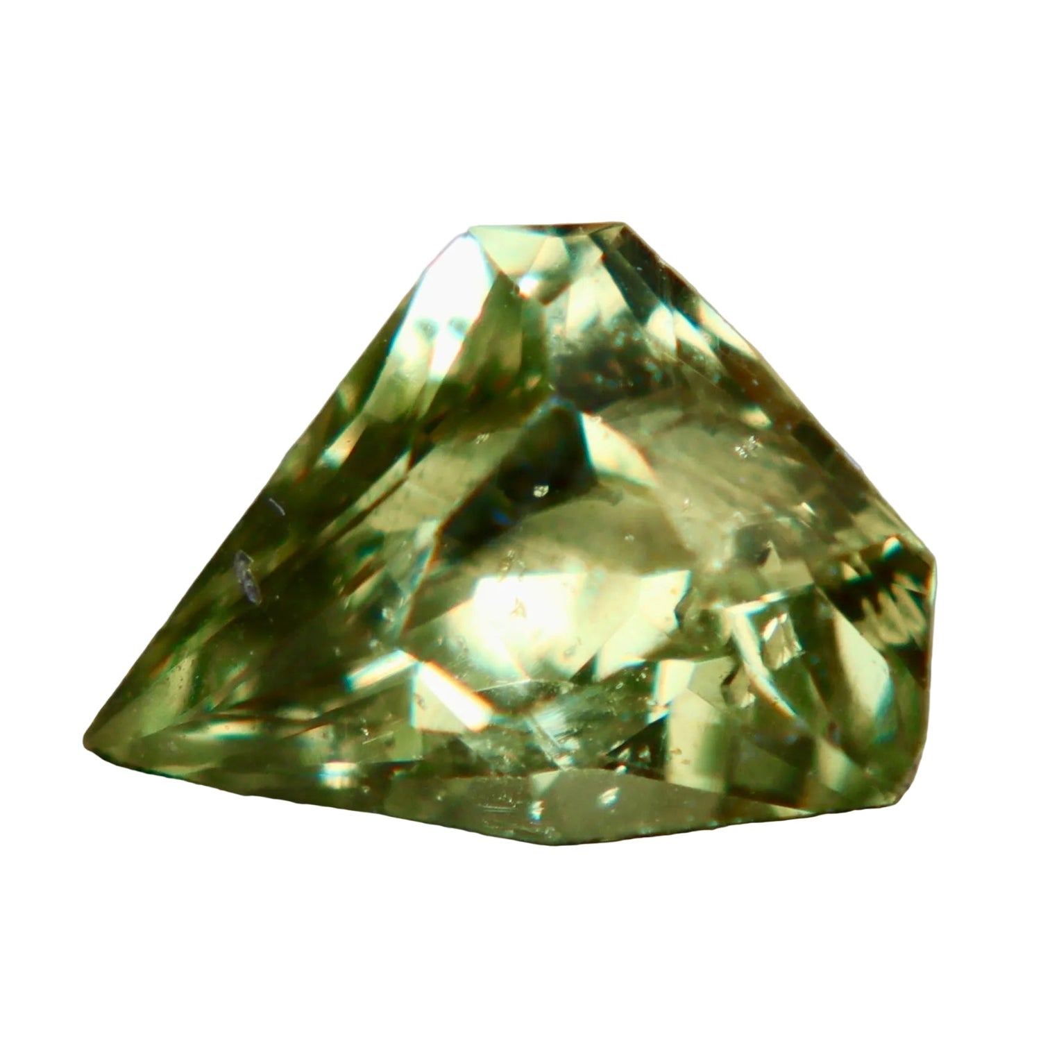 Natural Greenish Yellow Sapphire – 1.59 Carat Ceylon Freeform Cut Loose Gemstone - Sapphirepal