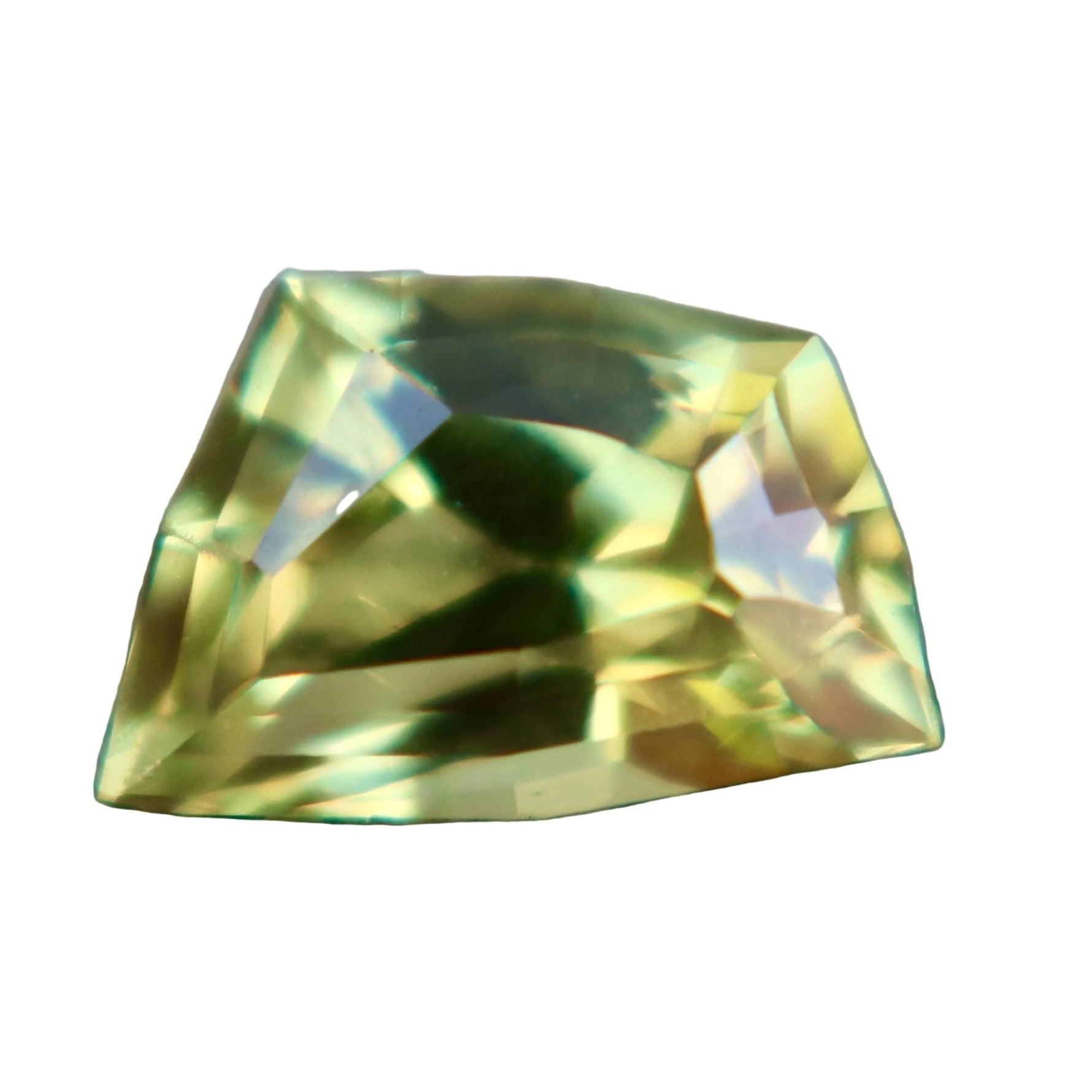 Natural Greenish Yellow Sapphire 1.83 Ct (Unheated) – Australian Freeform VVS Loose Sapphire - Sapphirepal