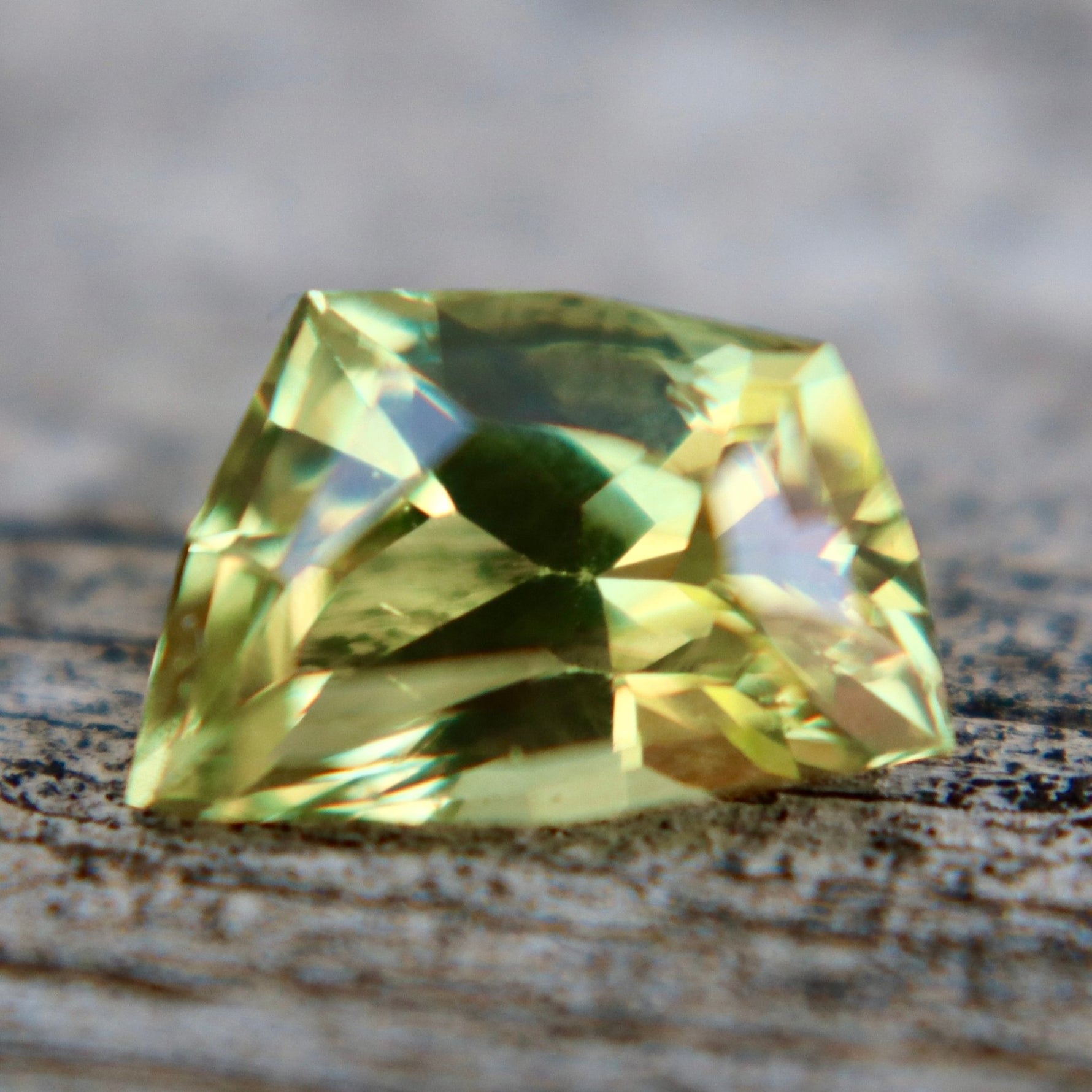 Natural Greenish Yellow Sapphire 1.83 Ct (Unheated) – Australian Freeform VVS Loose Sapphire - Sapphirepal
