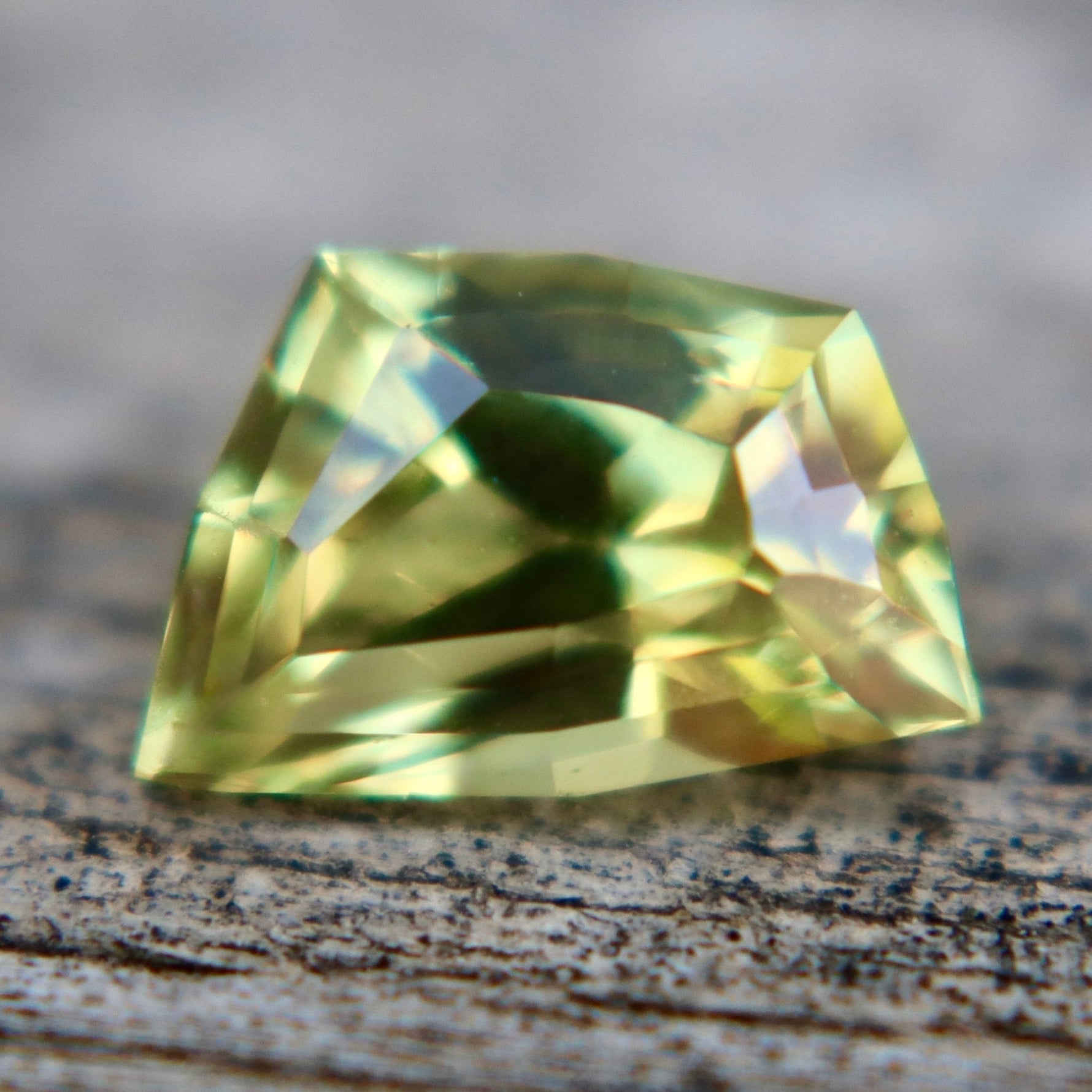 Natural Greenish Yellow Sapphire 1.83 Ct (Unheated) – Australian Freeform VVS Loose Sapphire - Sapphirepal