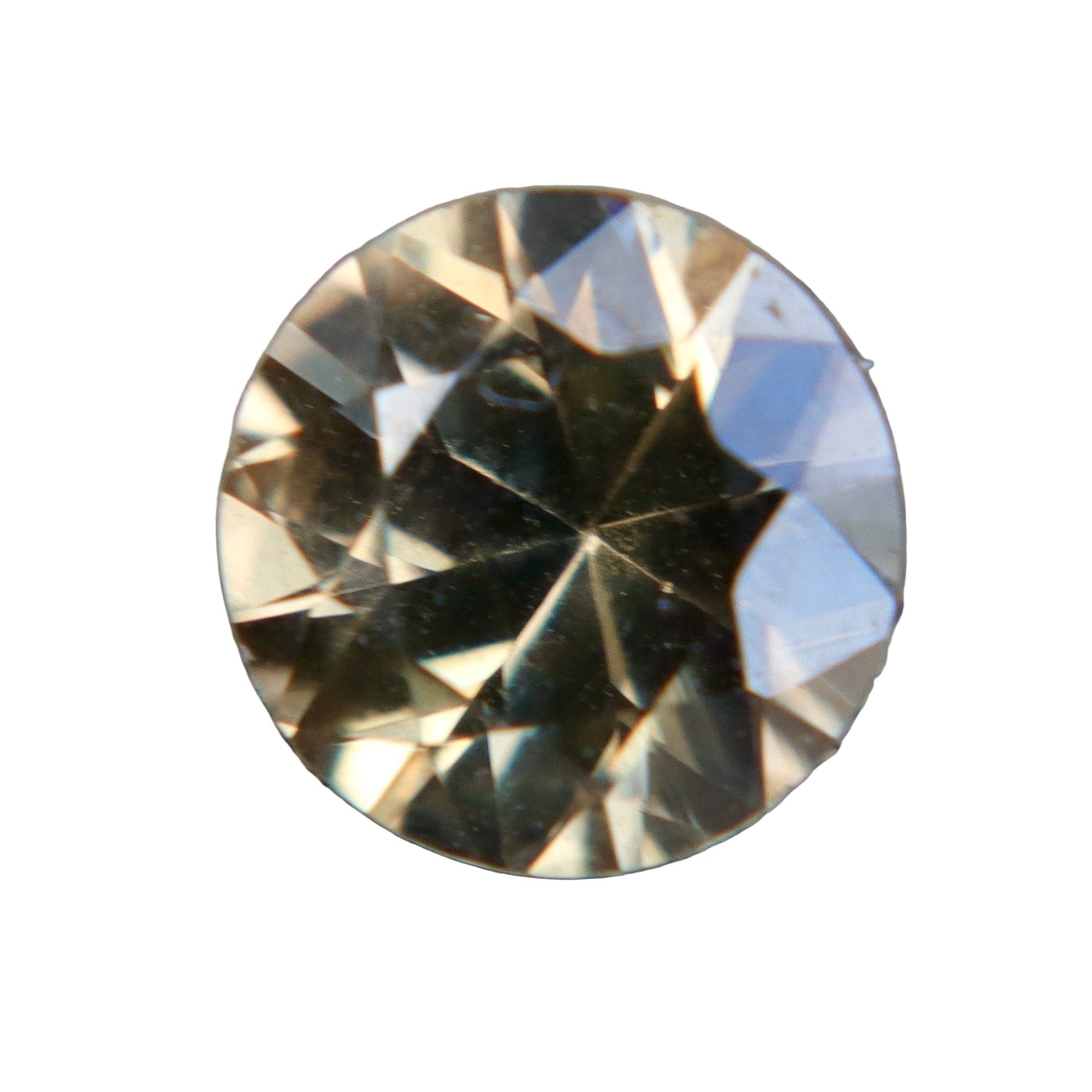 Natural Greenish Yellow Zircon – 1.22 Carat Round Cut from Ceylon - Sapphire pal
