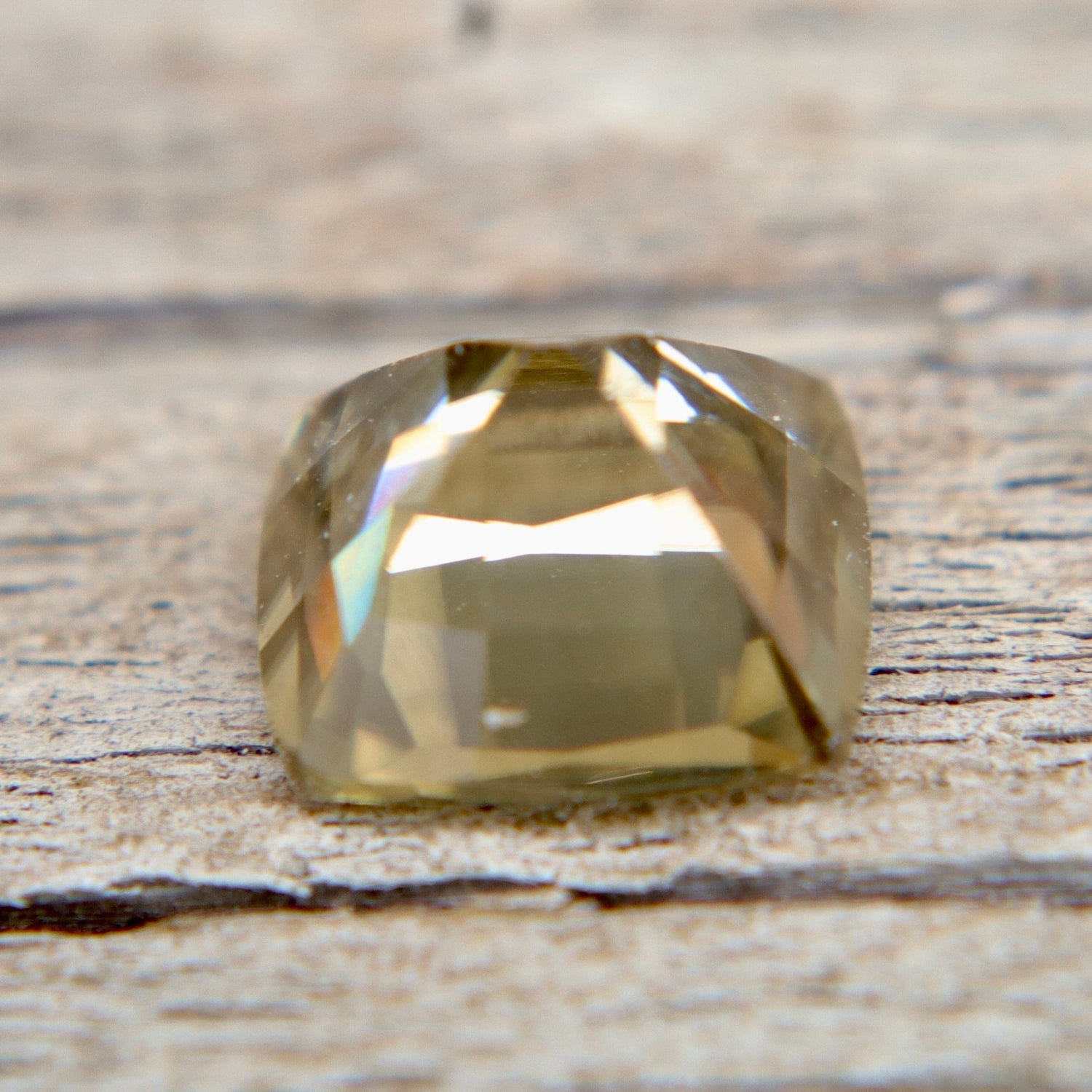 Natural Greenish Yellow Zircon – 2.06 Carat Cushion Cut | Ceylon Origin - Sapphirepal