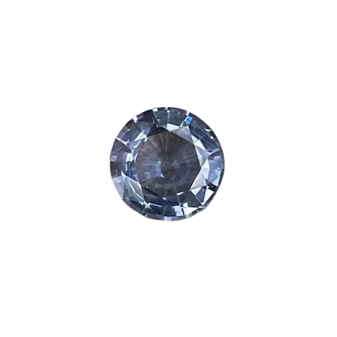 0.87 carat natural grey spinel round cut gemstone from Ceylon – untreated, VS clarity, earth-sourced by Sapphire Pal Australia

