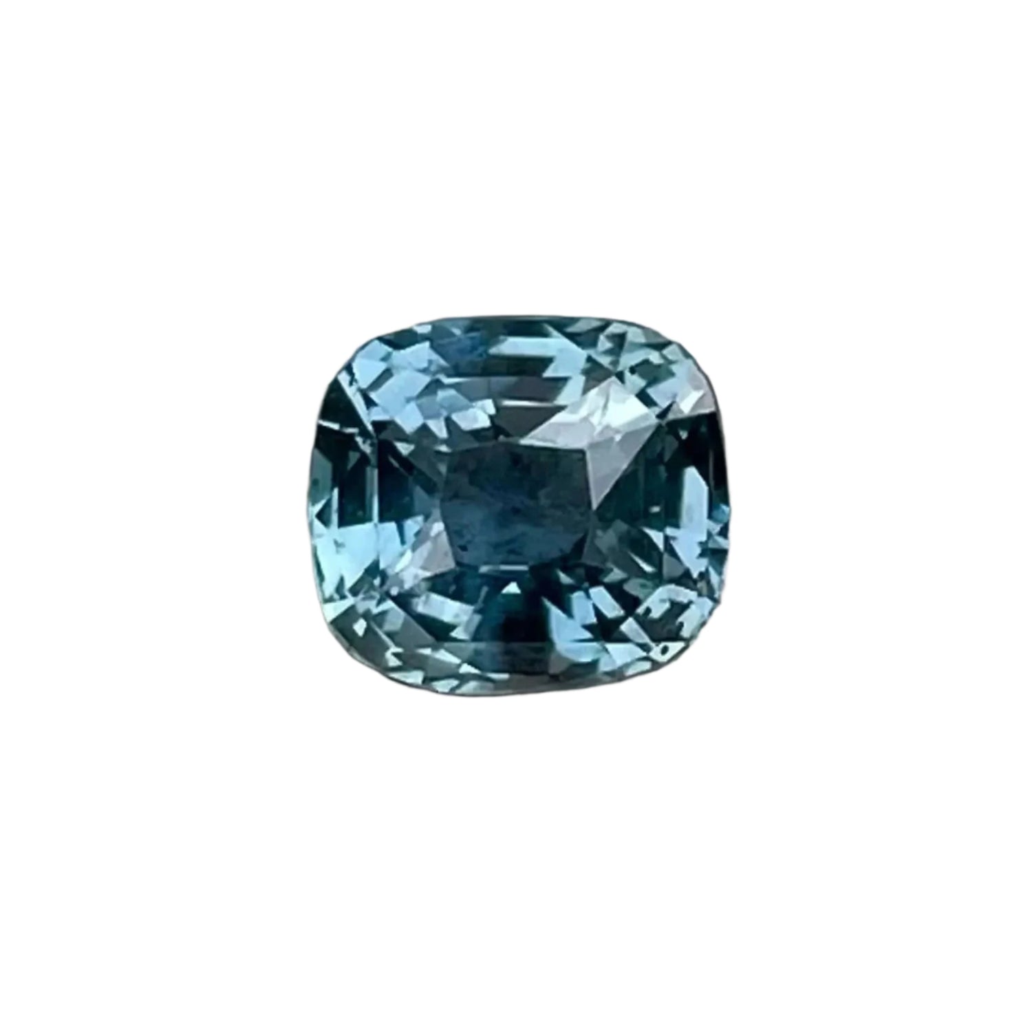 Natural Greyish Blue Sapphire – 1.04 Carat Cushion Cut (Unheated) - Sapphire pal