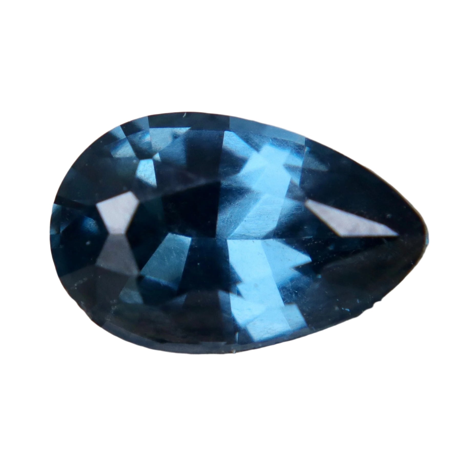 Natural Greyish Blue Spinel | 1.28 Carat Pear Cut Ceylon Gemstone- Sapphire pal