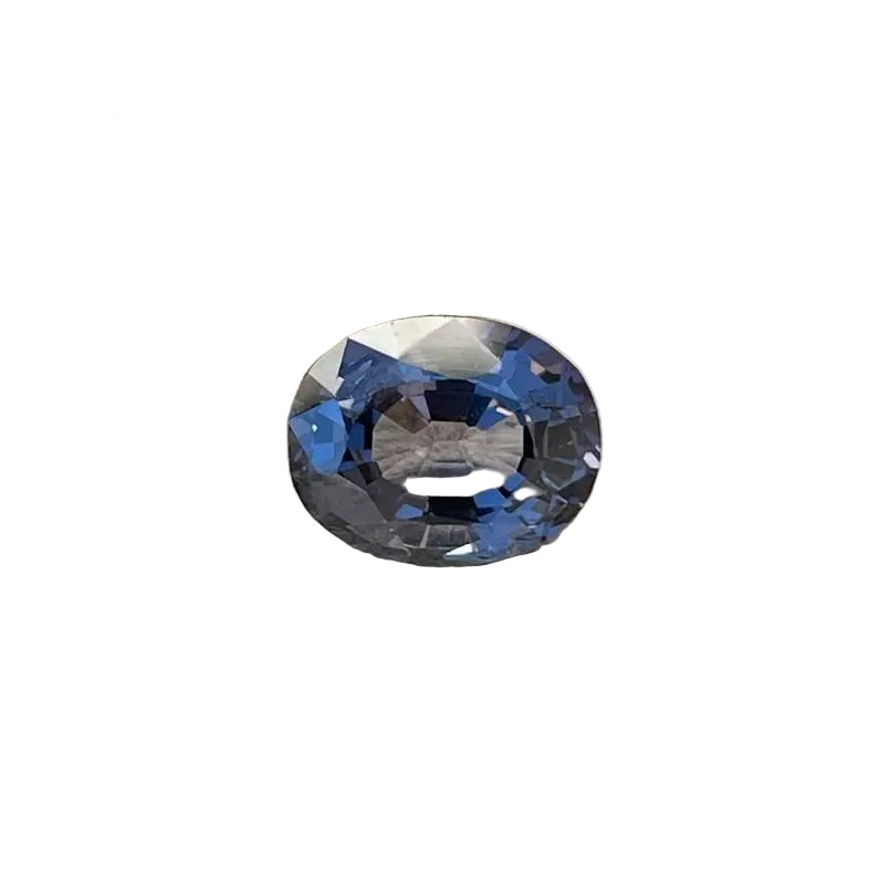 Greyish purple spinel gemstone 1.62 carat oval faceted — Sapphire Pal