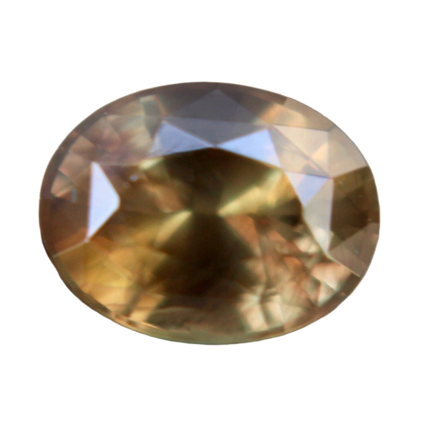 Natural Brownish Yellow Hazel Sapphire – 1.74 Carat Oval Cut Unheated from Ceylon