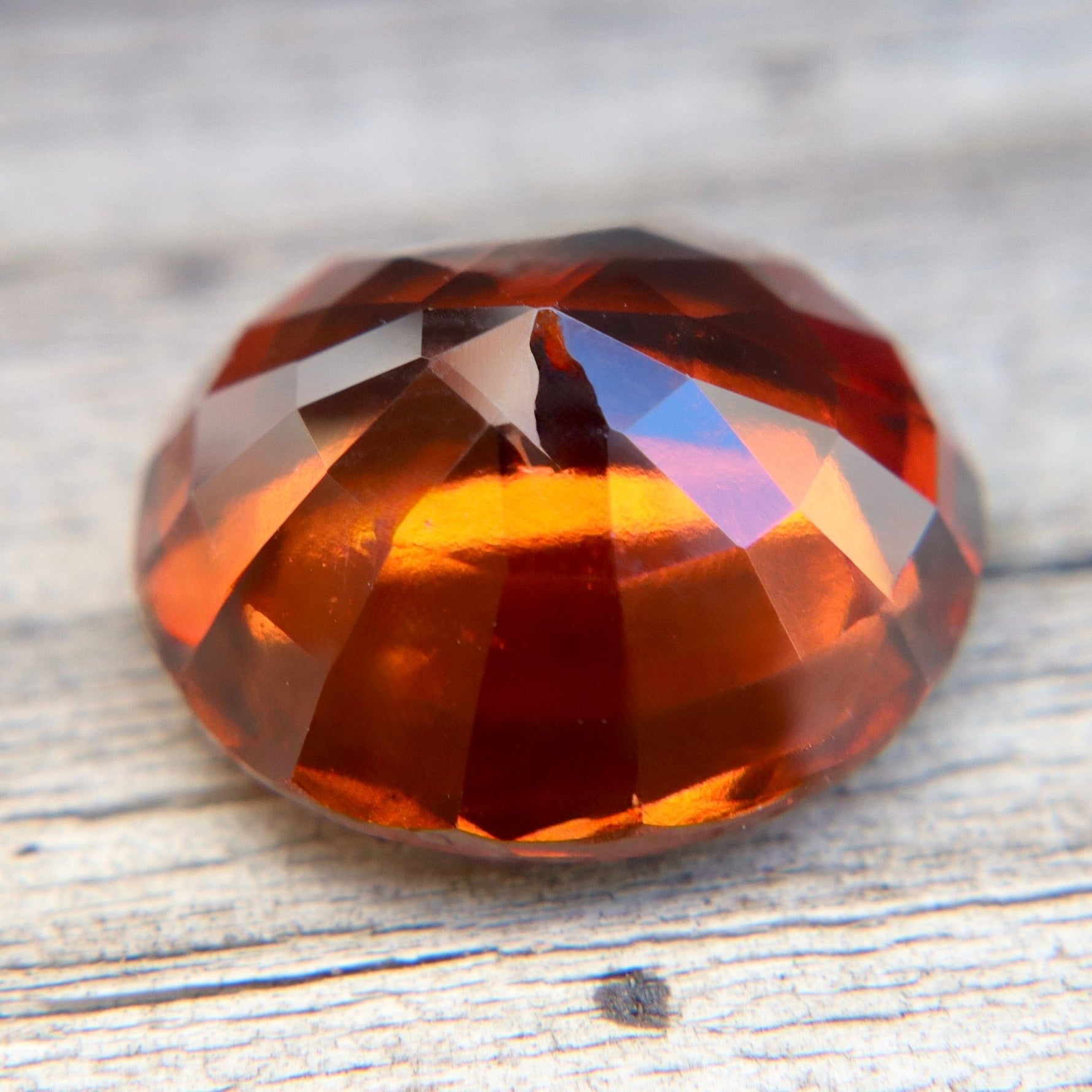Natural Hessonite Garnet – 10.25 Carat Oval Mixed Cut Unheated Gemstone from Ceylon - Sapphirepal