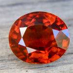 Natural Hessonite Garnet – 10.25 Carat Oval Mixed Cut Unheated Gemstone from Ceylon - Sapphirepal