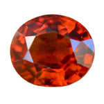 Natural Hessonite Garnet – 10.25 Carat Oval Mixed Cut Unheated Gemstone from Ceylon - Sapphirepal