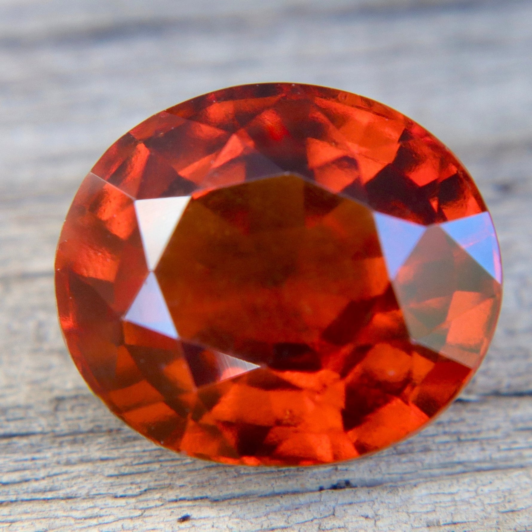 Natural Hessonite Garnet – 10.25 Carat Oval Mixed Cut Unheated Gemstone from Ceylon - Sapphirepal