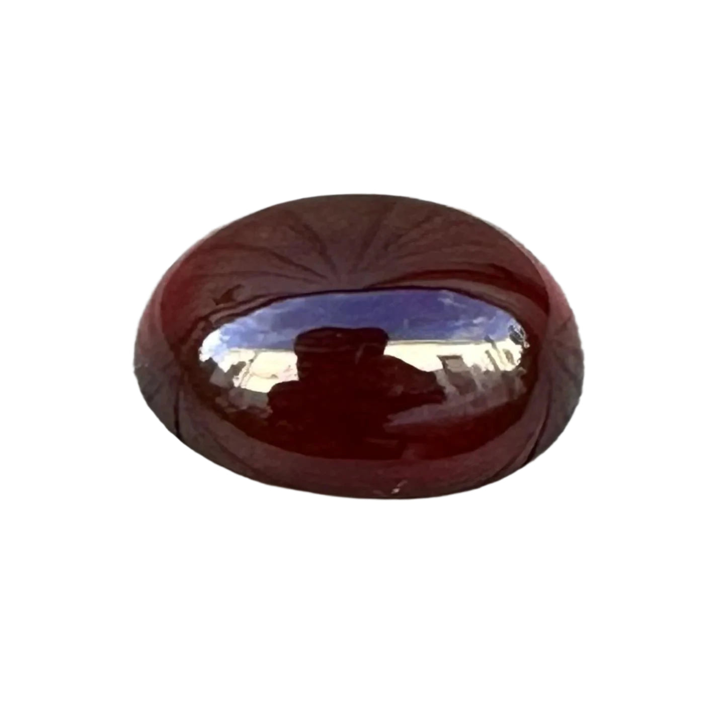 21.98 Carat Natural Hessonite Garnet | Oval Cabochon | Ceylon