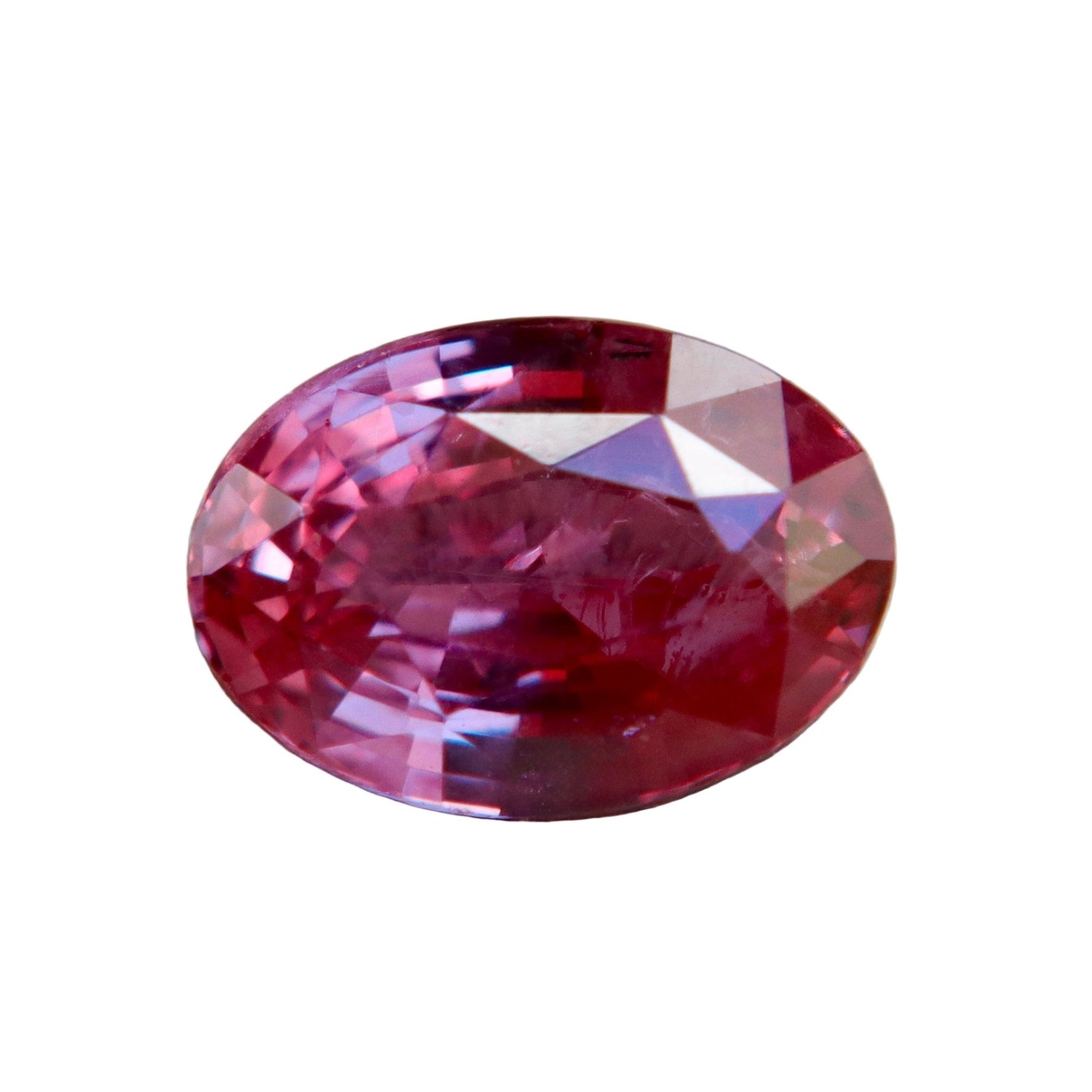 Natural Hot Pink Sapphire – 1.65 Carat Oval Mixed Cut Unheated Gemstone from Ceylon - Sapphirepal