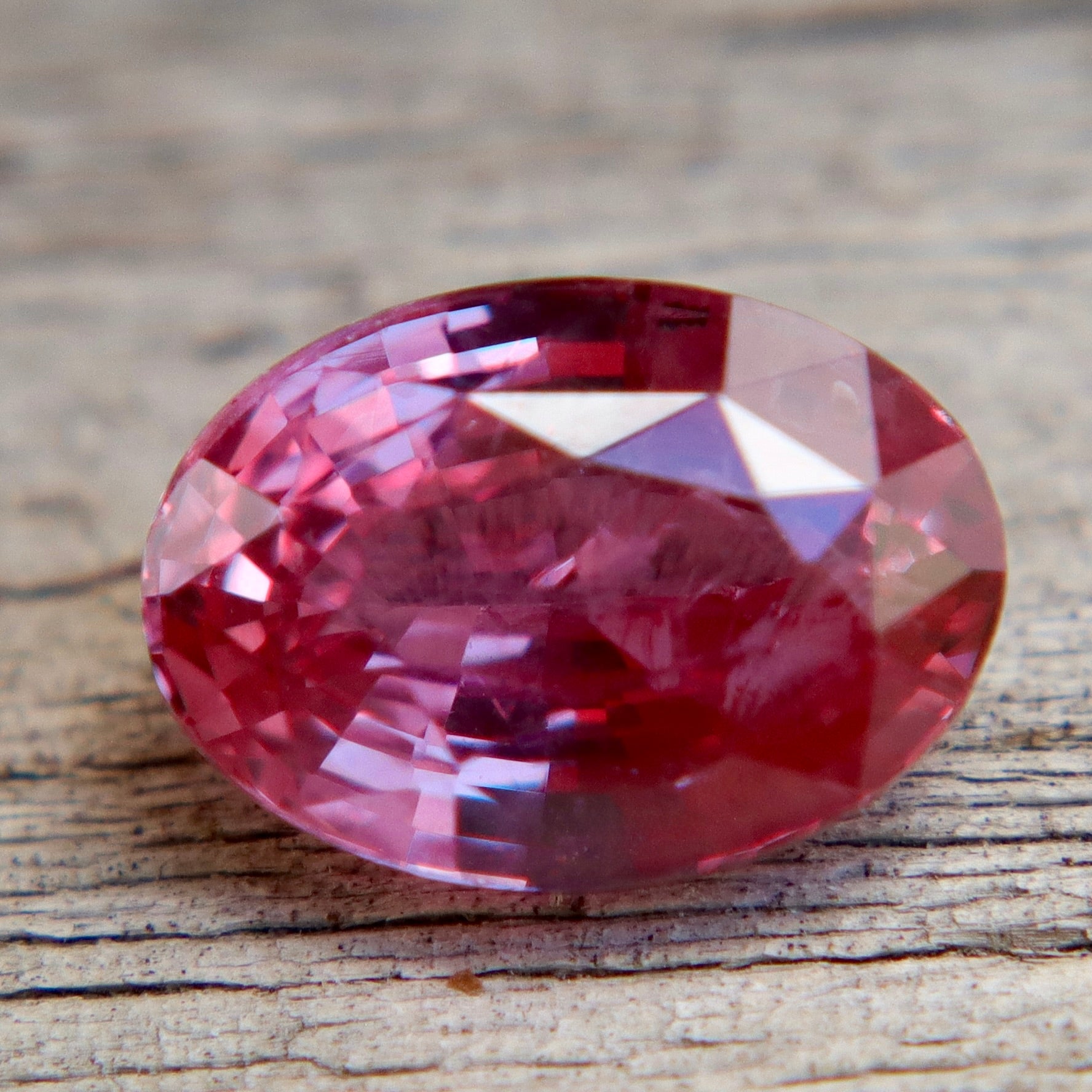 Natural Hot Pink Sapphire – 1.65 Carat Oval Mixed Cut Unheated Gemstone from Ceylon - Sapphirepal