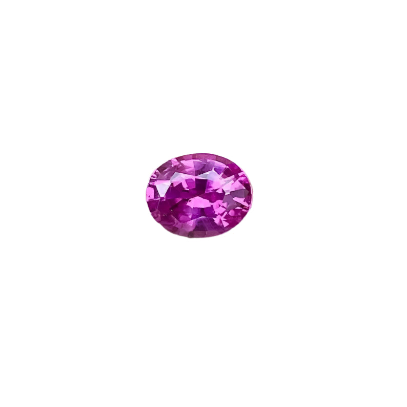 Hot pink sapphire 1.00ct oval 6.4×5.1×3.30 mm, heated Ceylon sapphire, VS clarity – Sapphire Pal