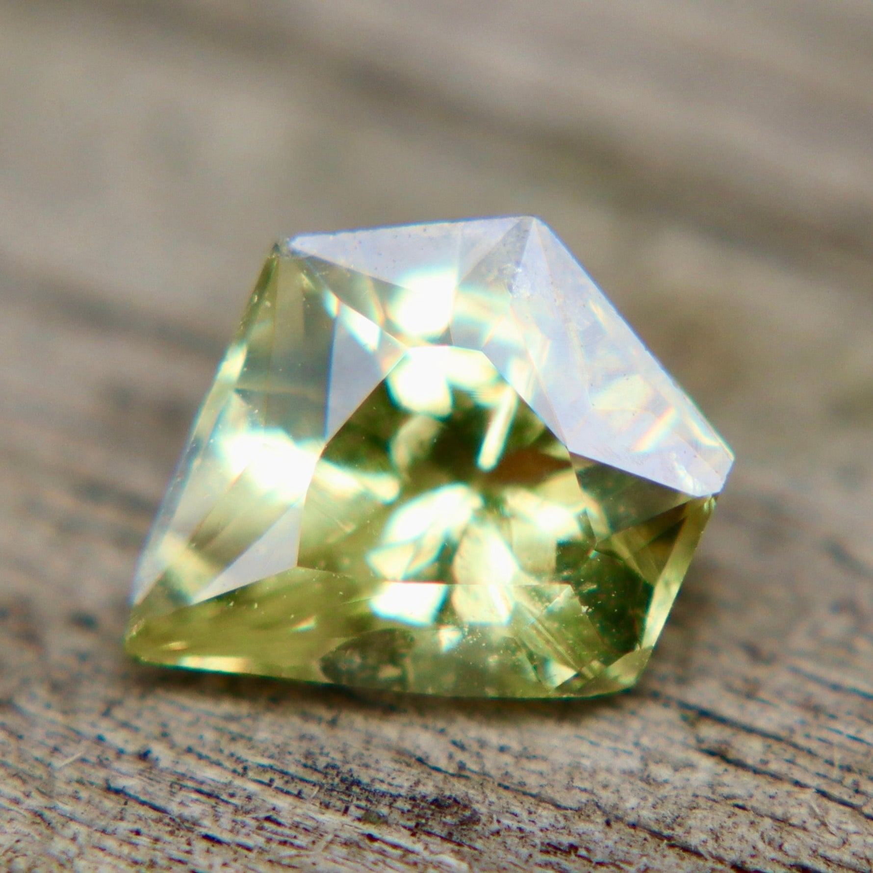 Natural Lemon Yellow Sapphire – 1.35 Carat Fancy Freeform Cut Ceylon Loose Gemstone - Sapphirepal