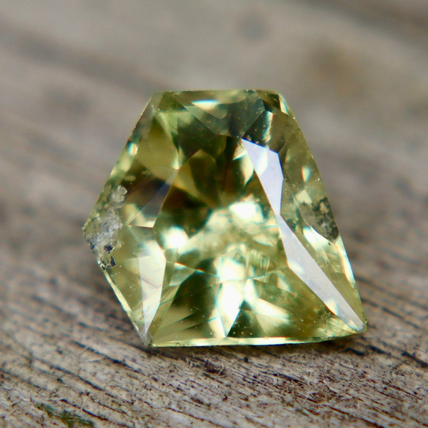 Natural Lemon Yellow Sapphire – 1.35 Carat Fancy Freeform Cut Ceylon Loose Gemstone - Sapphirepal