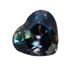 Natural Green - Pink Sapphire Heart Cut from Ceylon, 1.20 Carat, No Treatments - Unheated Gemstone