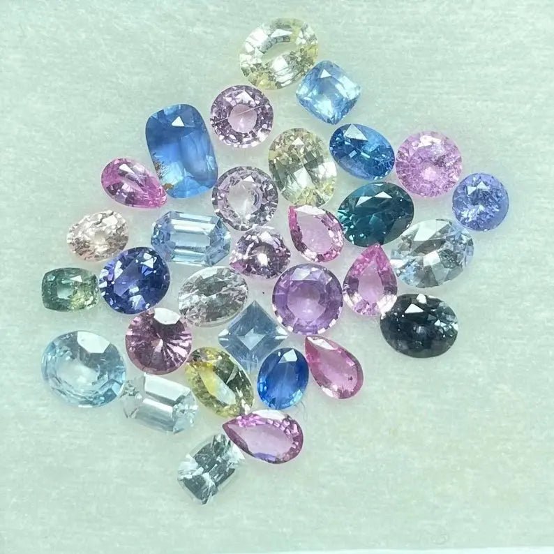 Natural Multi Coloured Sapphires Parcel - Sapphirepal
