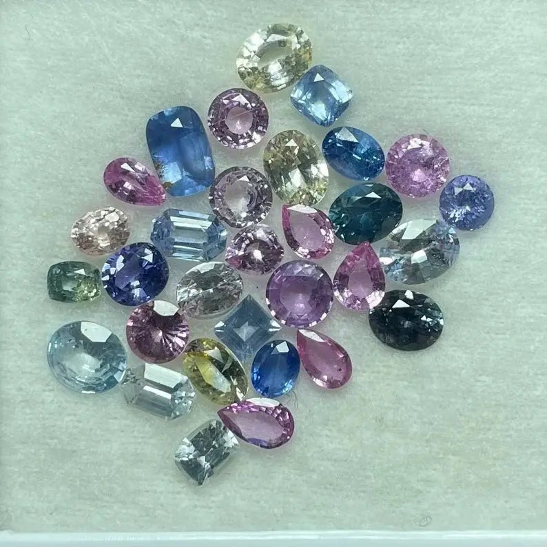 Natural Multi Coloured Sapphires Parcel - Sapphirepal