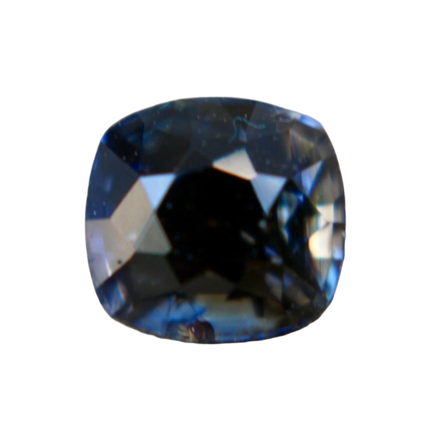 1.09 Carat Cushion Cut Natural Multi-Coloured Sapphire – Blue, Purple & Yellow | Sapphire Pal

