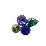 Natural Multi Sapphire Parcel 0.98 Carat Total Loose Yellow Purple Blue Green Sapphires - Sapphirepal