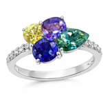 Natural Multi Sapphire Parcel 0.98 Carat Total Loose Yellow Purple Blue Green Sapphires - Sapphirepal