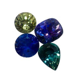 Natural Multi Sapphire Parcel 0.98 Carat Total Loose Yellow Purple Blue Green Sapphires - Sapphirepal