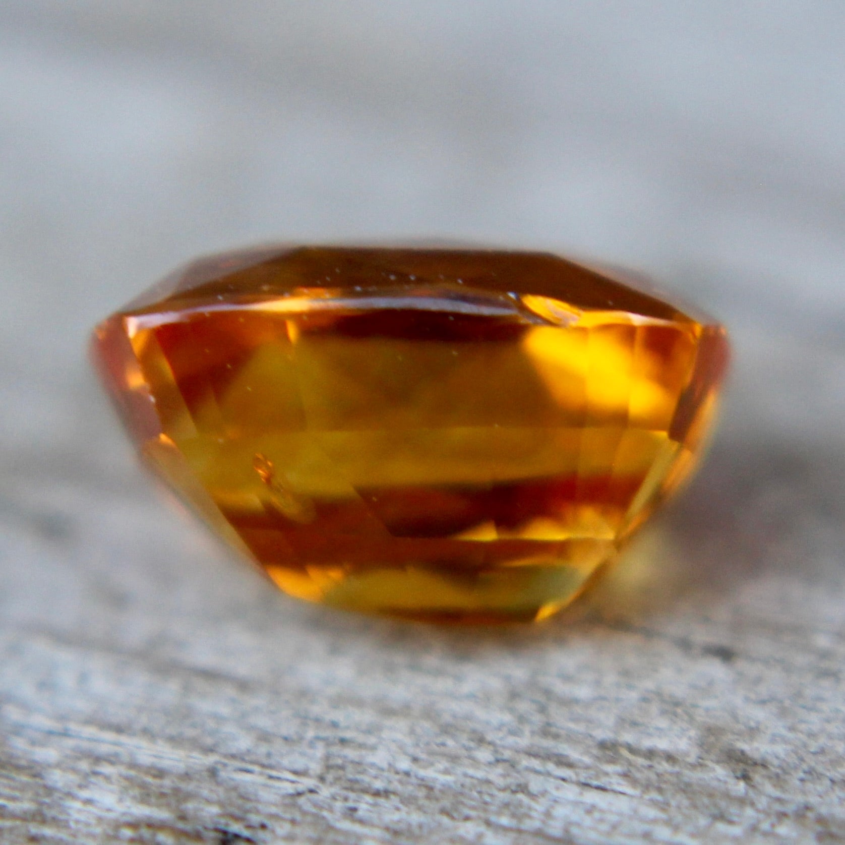 Ceylon yellow sapphire 2.00 carats cushion-cut, eye clean, loose gemstone