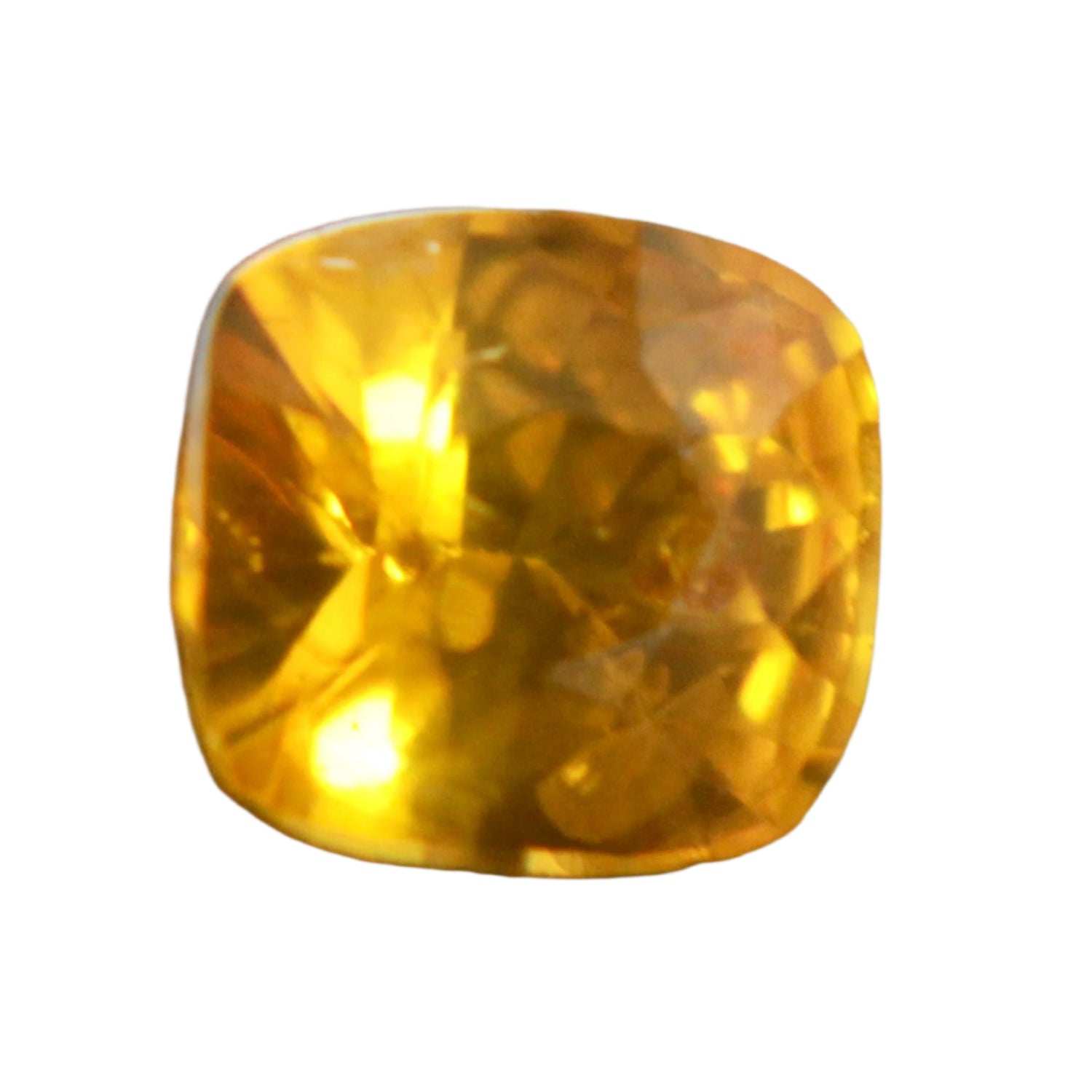 Natural Orange Sapphire 0.75 Carat Cushion Cut from Ceylon

