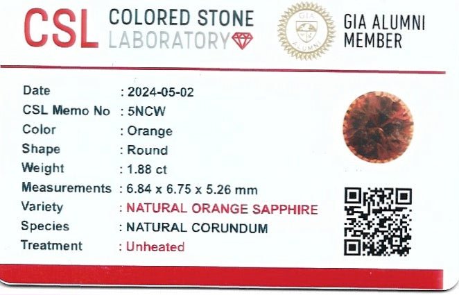 Natural Orangish Brown Sapphire - Sapphirepal