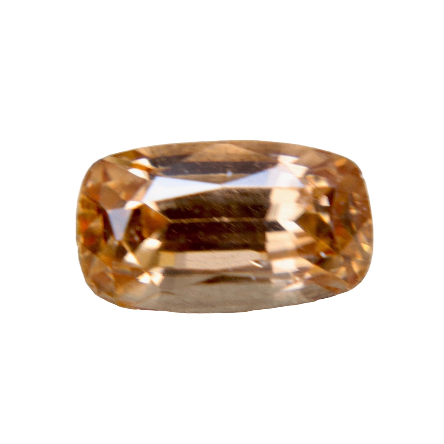 Natural Orangish Brown Zircon 1.90 Carat Cushion Cut from Ceylon – Untreated Earth-Sourced Gemstone