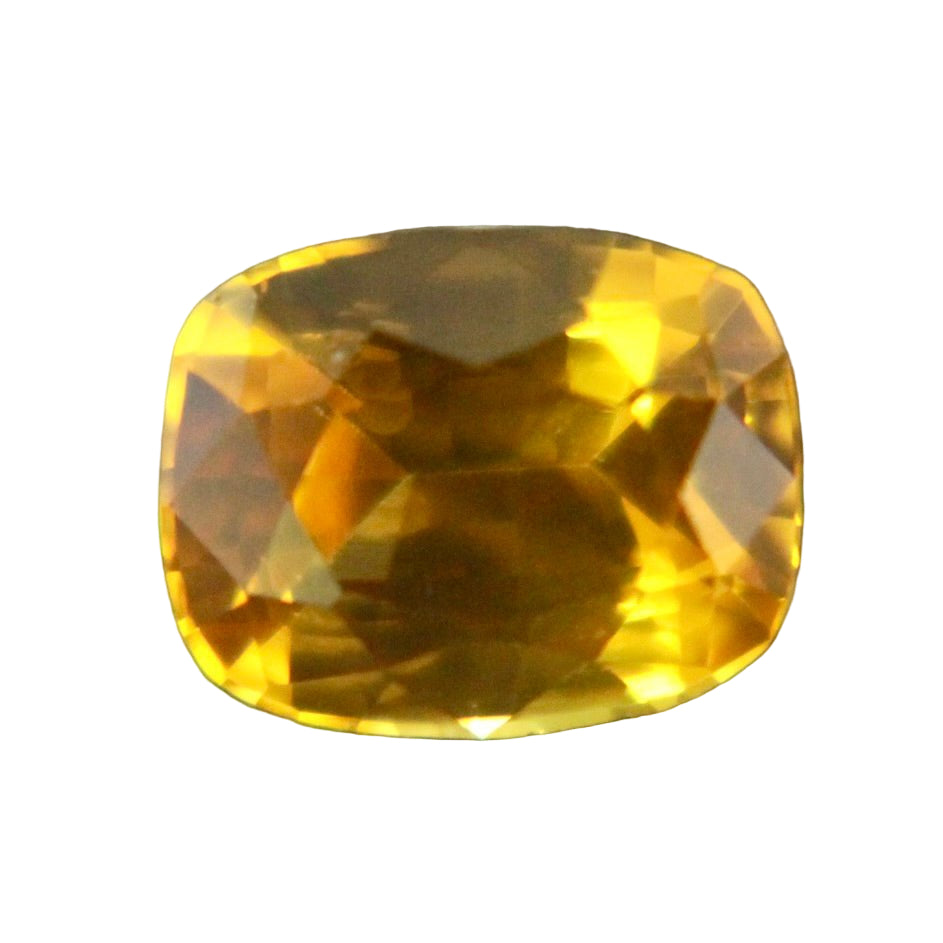 1.05 ct natural vivid yellow sapphire cushion cut heated Ceylon loose gemstone – Sapphire Pal