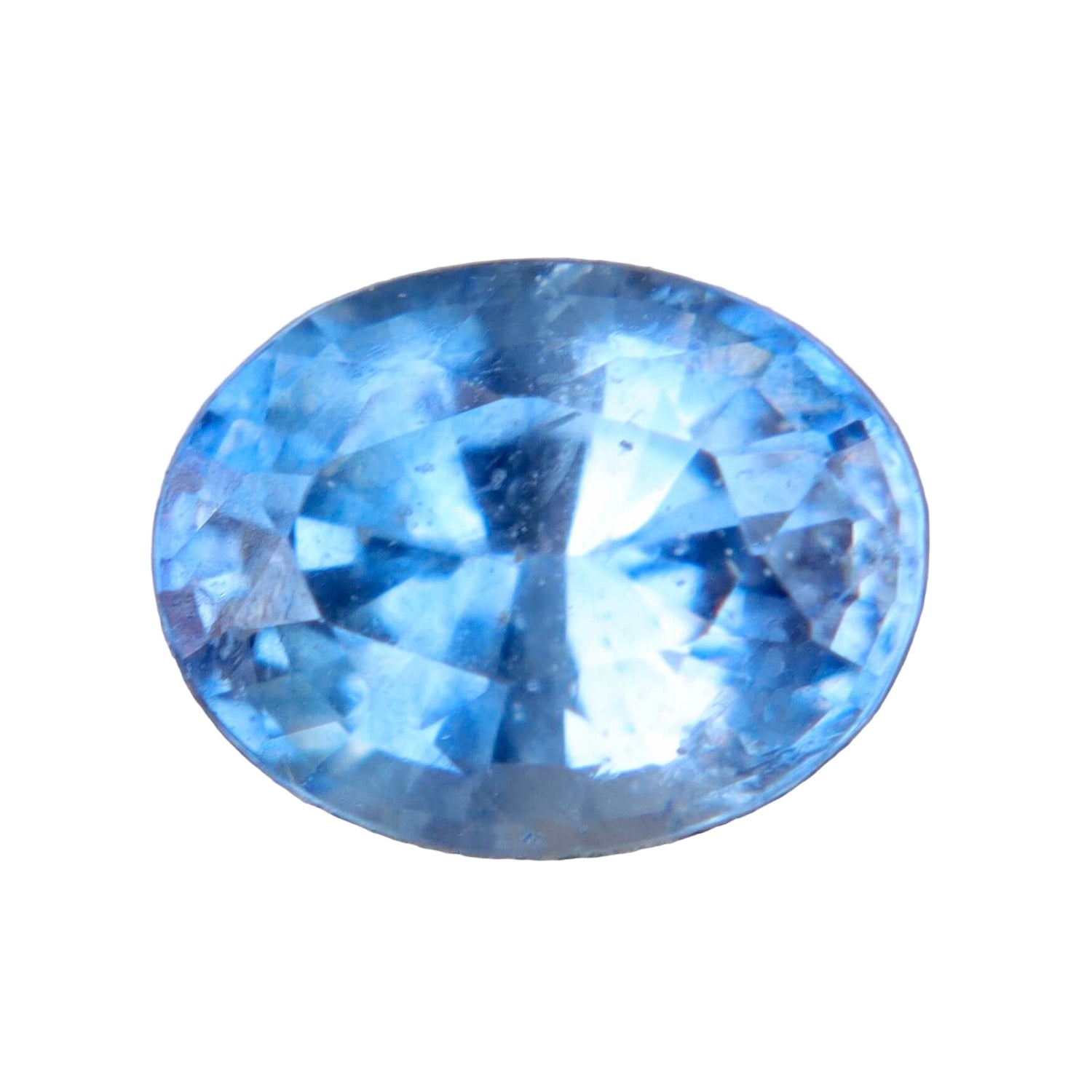 Natural Pale Blue Sapphire – 1.41 Carat Oval Cut | Ceylon Gemstone - Sapphire pal