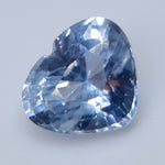 Natural Pale Blue Sapphire 2.06ct Heart Cut Unheated Ceylon Eye Clean Loose Sapphire - Sapphirepal