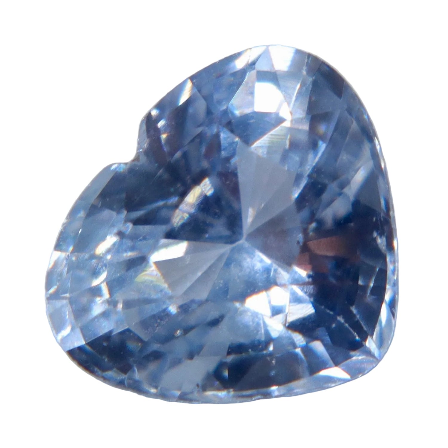 Natural Pale Blue Sapphire 2.06ct Heart Cut Unheated Ceylon Eye Clean Loose Sapphire - Sapphirepal