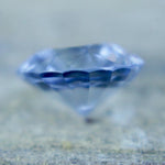 Loose natural sapphire gemstone pale blue round shape jewelry making stone