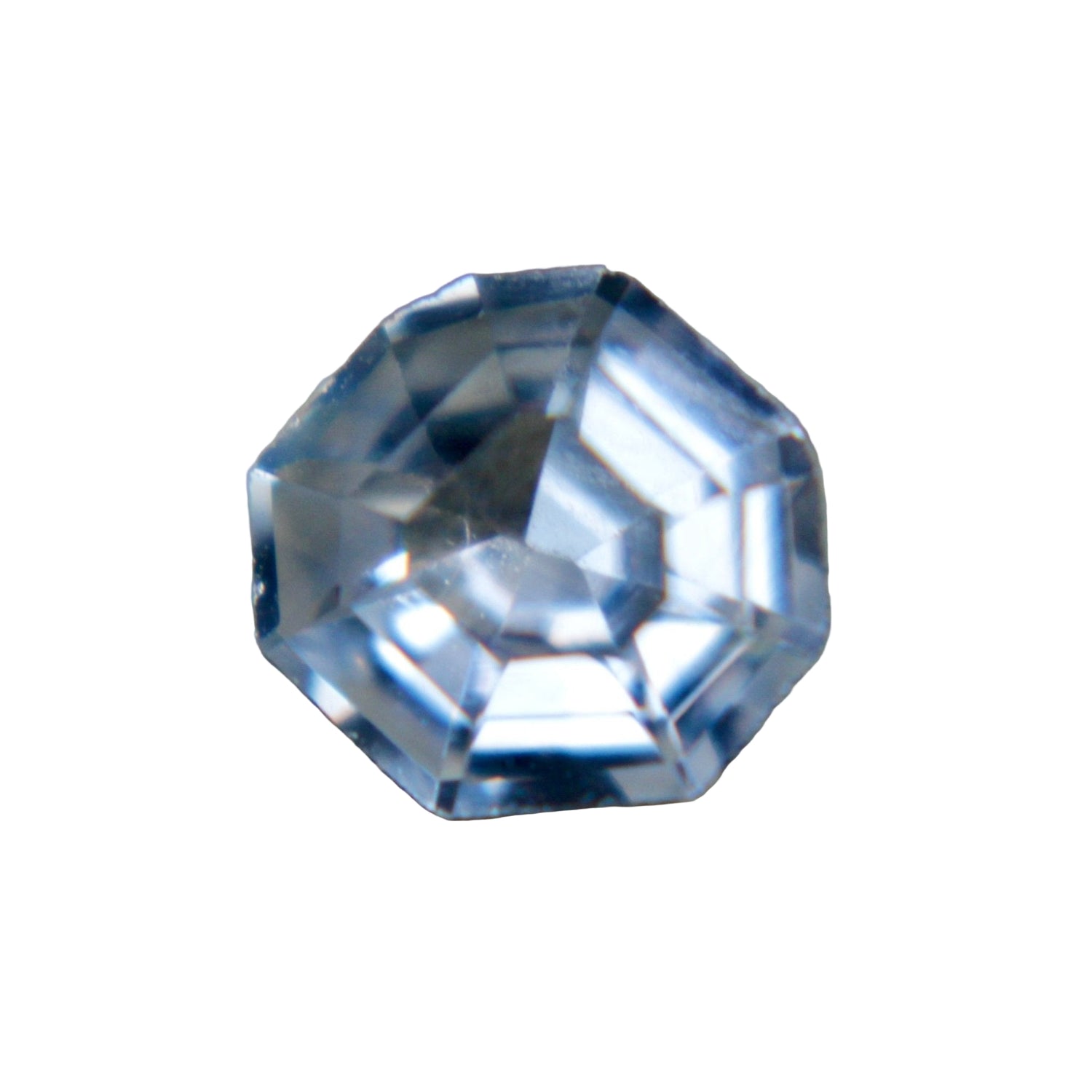 Natural Pale Blue Sapphire 0.71ct Freeform Cut from Ceylon – Untreated, eye-clean loose gemstone
