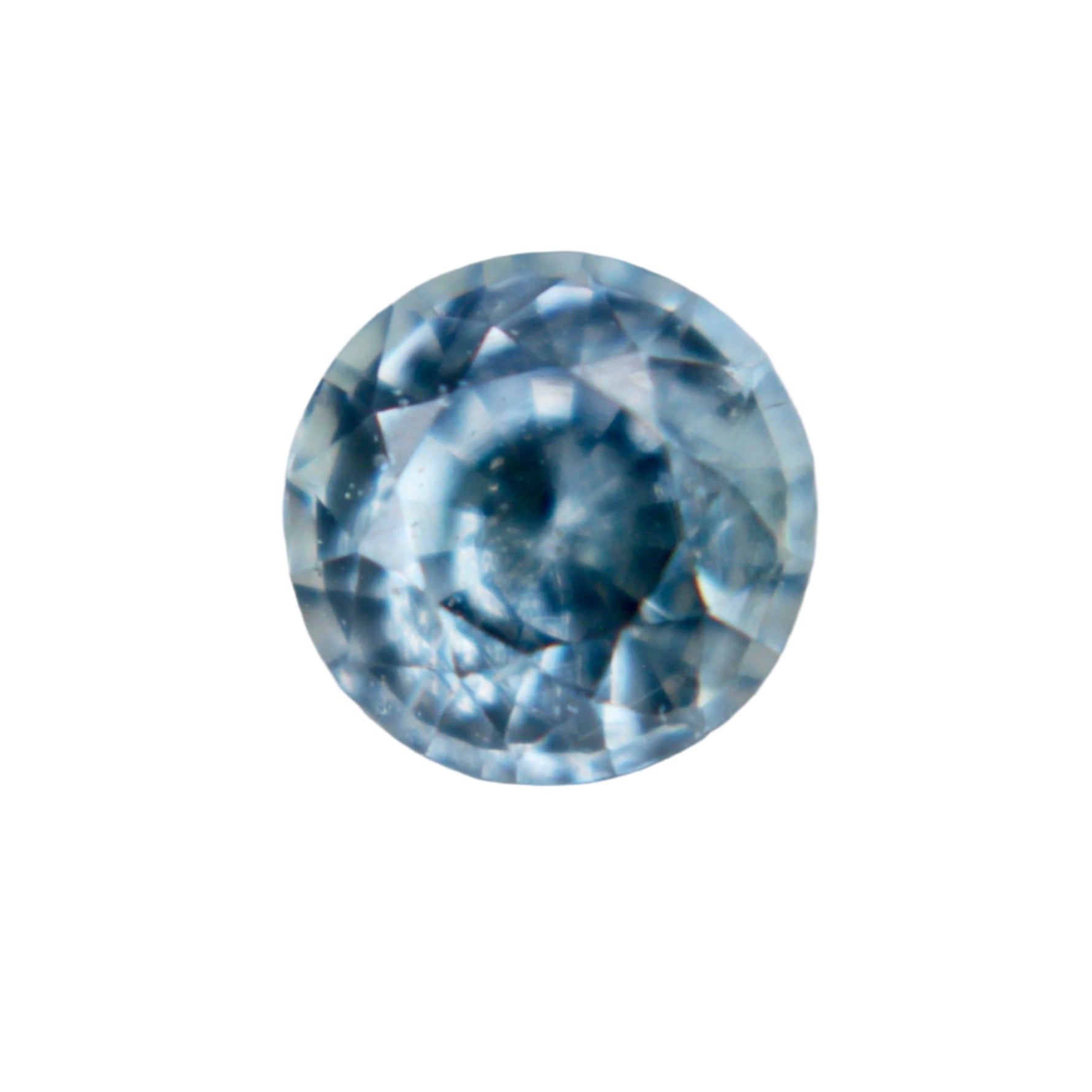 Natural Pale Blue Sapphire 0.76ct | Ceylon Round Cut Gem - Sapphire pal