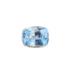 1.55ct natural pale blue sapphire cushion cut Ceylon gemstone