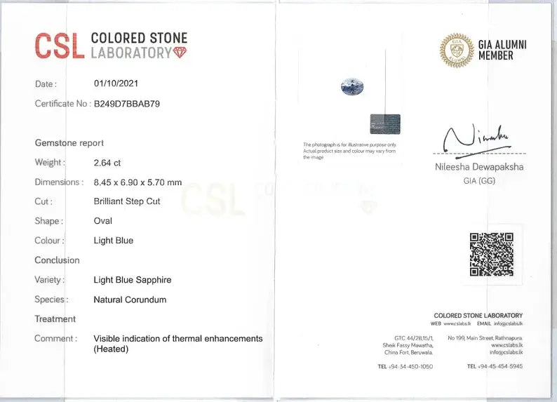 Natural Pale Blue Sapphire - Sapphirepal