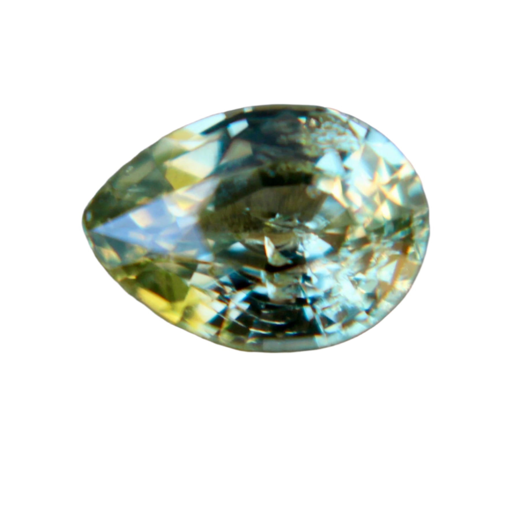 Natural Pale Green Sapphire 0.93ct – Pear Cut | Unheated Ceylon Gem - Sapphire pal