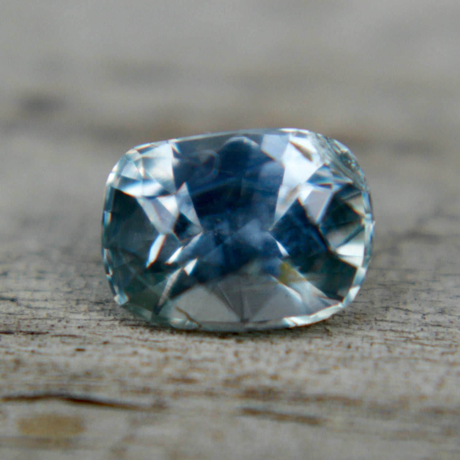0.99ct Natural Pale Green Sapphire – Cushion Cut Ceylon Gemstone | Sapphire Pal