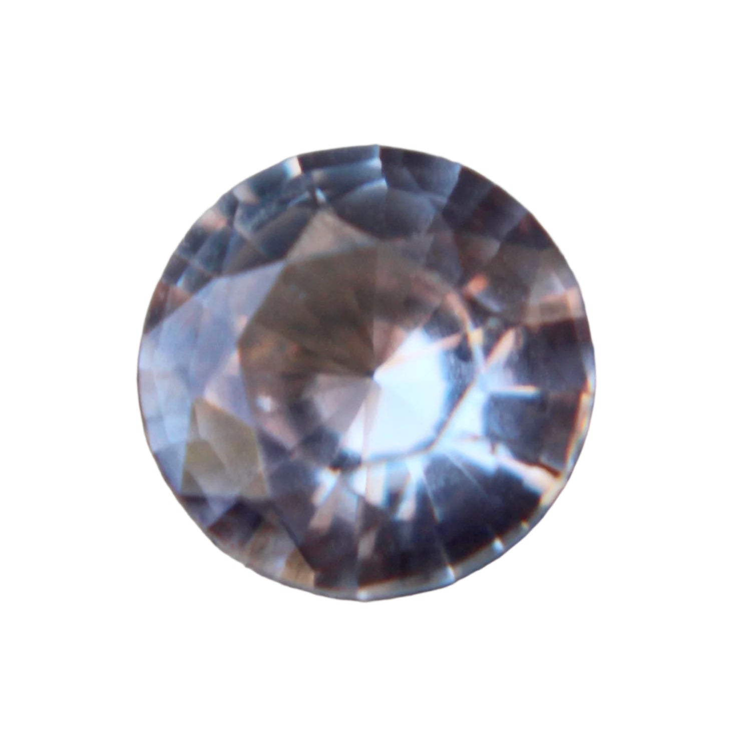 Natural pale pink sapphire 0.66ct round 5.48×5.48×3.02 mm, VS, unheated untreated Ceylon – Sapphire Pal