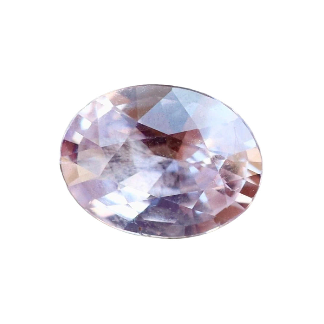 Natural pale pink sapphire 1.13 ct oval 7.45×5.66×3.41 mm, VS clarity, Ceylon — Sapphire Pal
