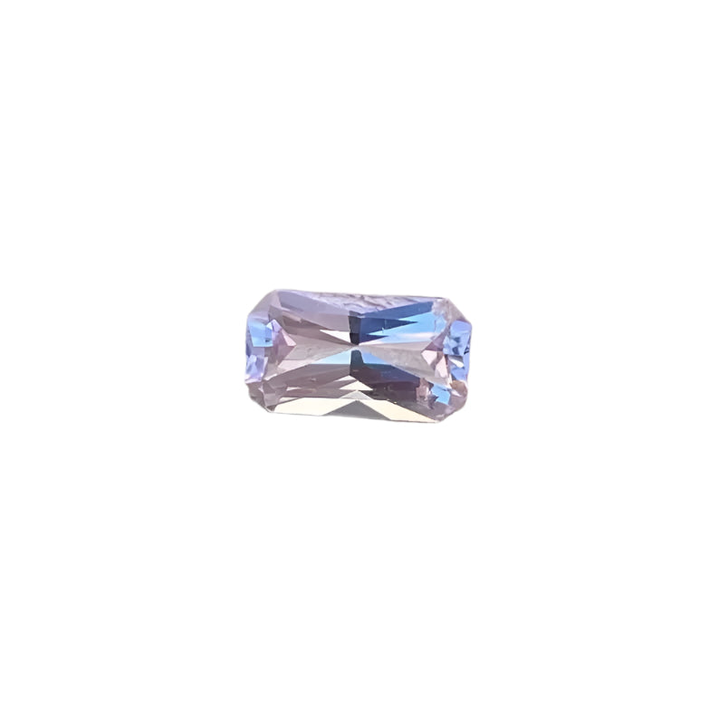 Pale pink sapphire 1.15ct emerald cut 7.76×4.30×3.27 mm, unheated untreated Ceylon — Sapphire Pal