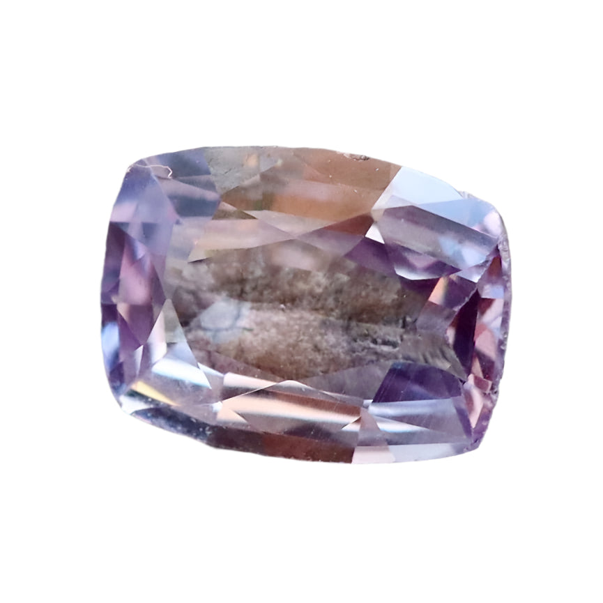Natural pale pink sapphire 0.85 ct cushion 6.80×5.10×2.53 mm, eye clean, Ceylon — Sapphire Pal