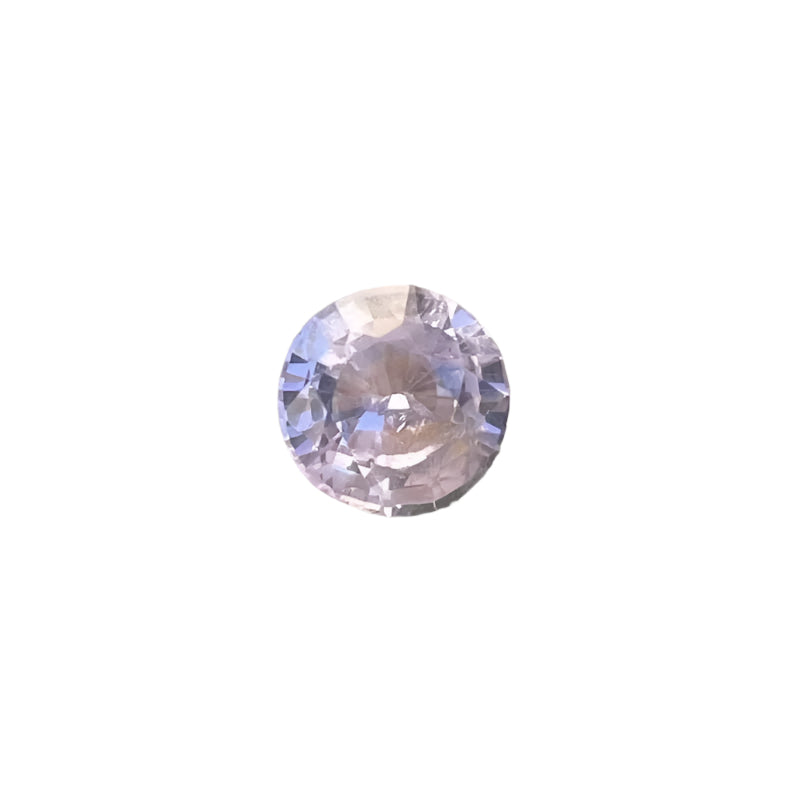 Natural pale pink spinel 1.00 ct round 6.00×3.00 mm, eye clean, untreated Ceylon — Sapphire Pal