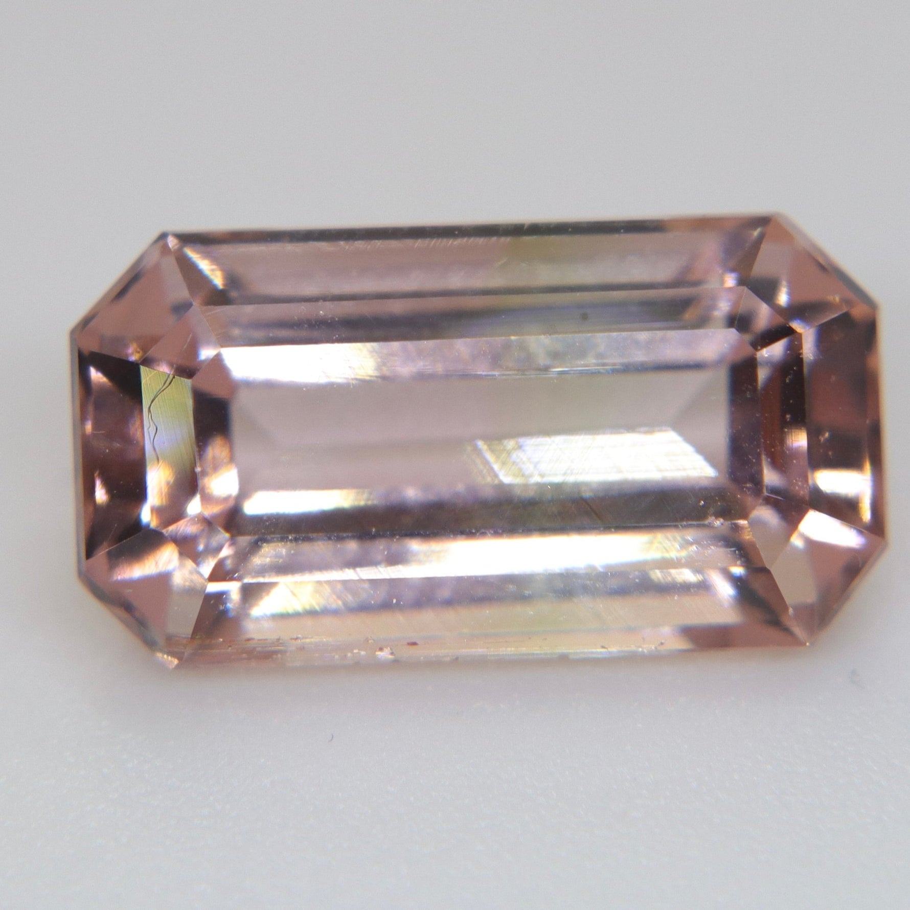 Natural Pale Pink Tourmaline 4.35 Carat Emerald Cut Loose Gemstone - Sapphirepal