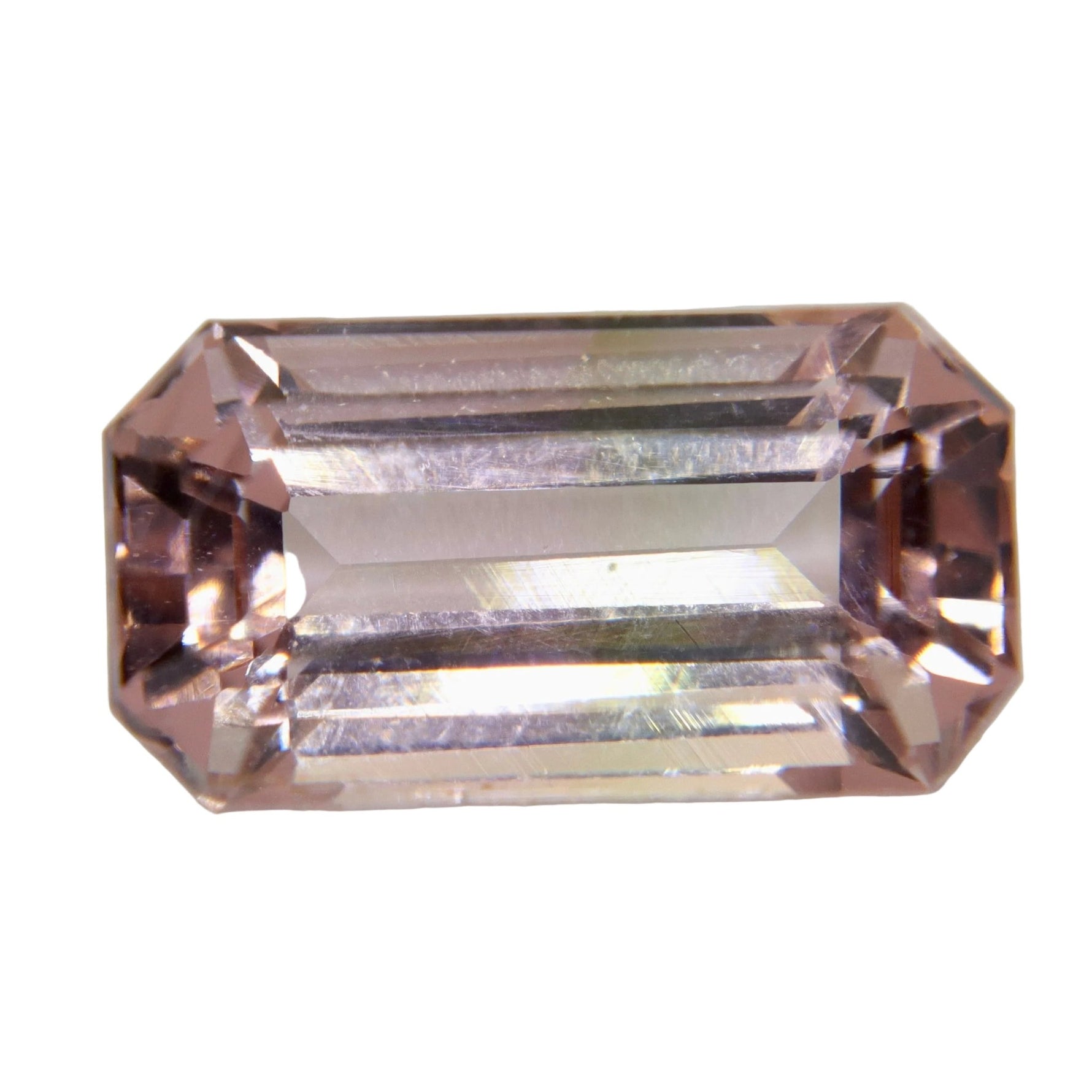 Natural Pale Pink Tourmaline 4.35 Carat Emerald Cut Loose Gemstone - Sapphirepal